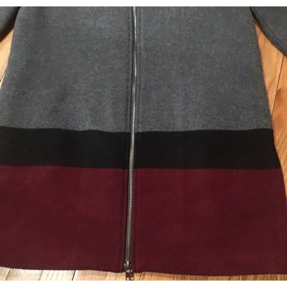 Cupcakes and Cashmere Ansell Womens Wool Blend Coat Size XS Gray Full Zip NWOT - Picture 11 of 12
